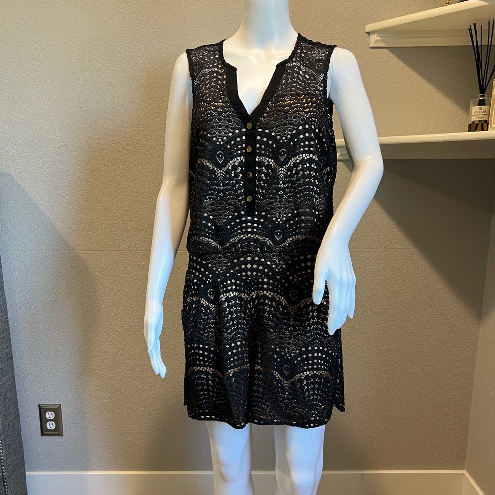 Cache Champagne Satin Dress